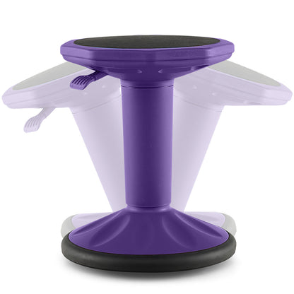 Adjustable Active Learning Wobble Stool with Cushion Seat