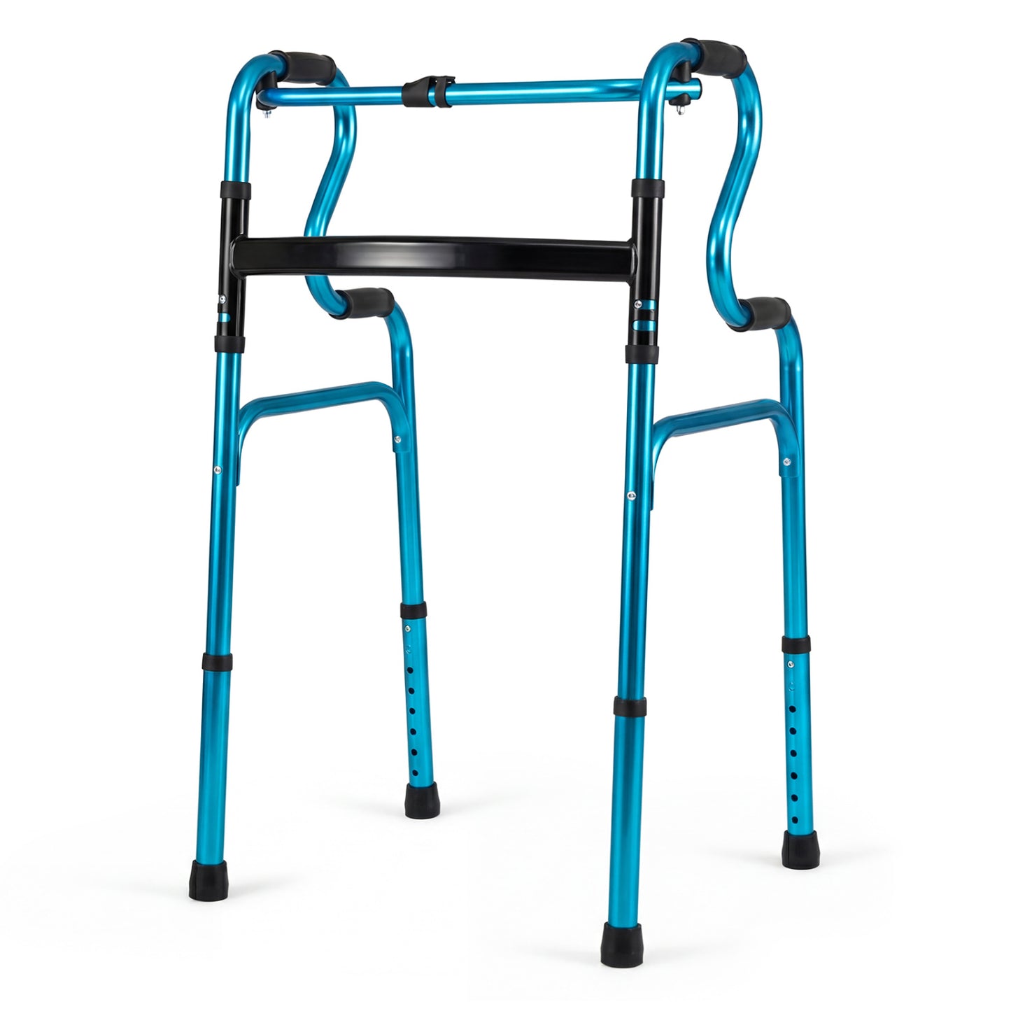 Folding Aluminum Walker with Adjustable Height for Seniors