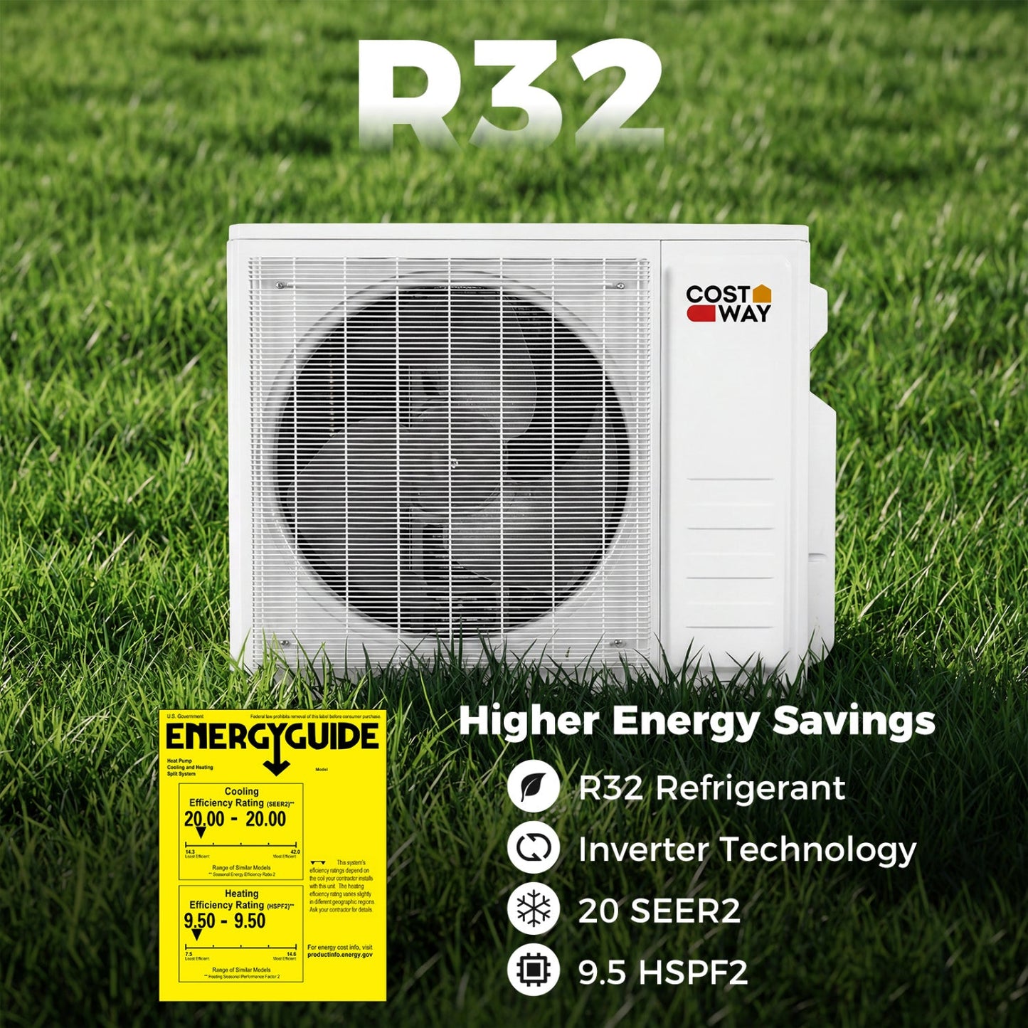 Blast Pro 28000 BTU 2 Zone 23 SEER2 Mini Split AC with Heat Pump