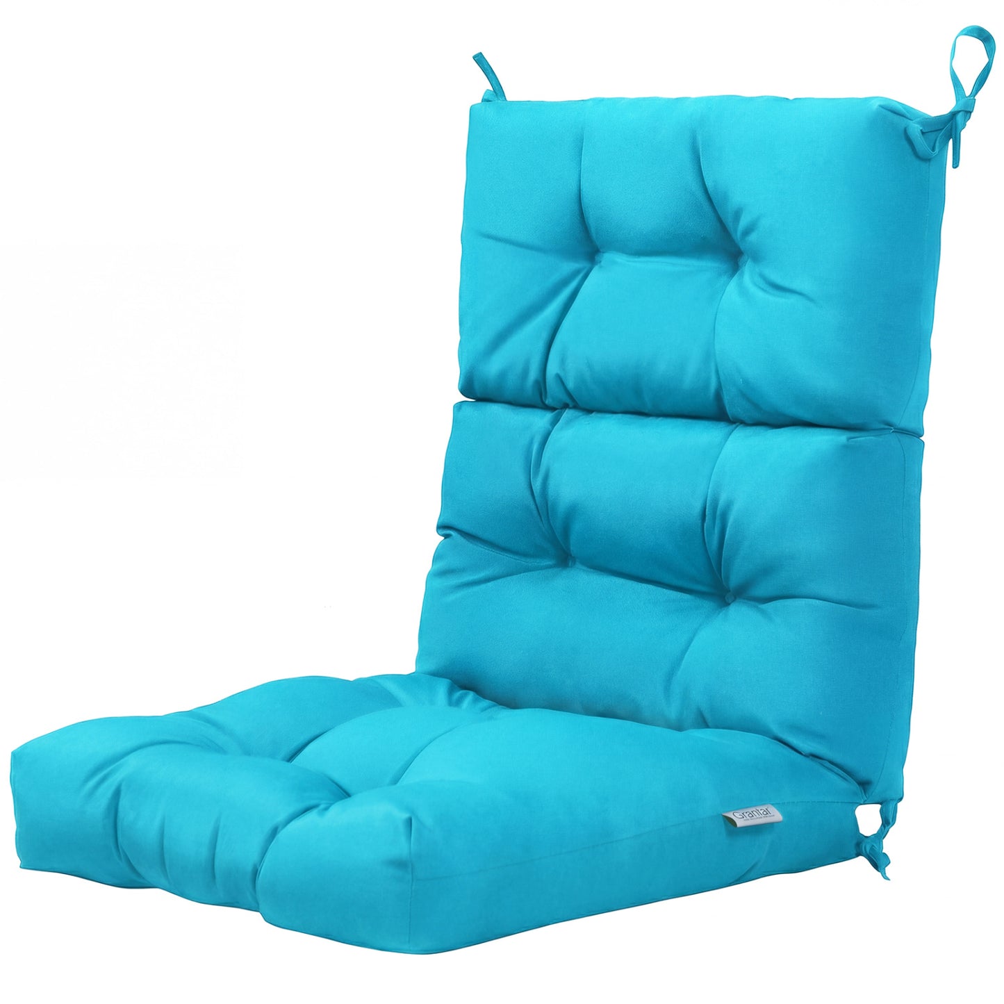 High Back Chair Cushion Set of 2 with Adjustable Height