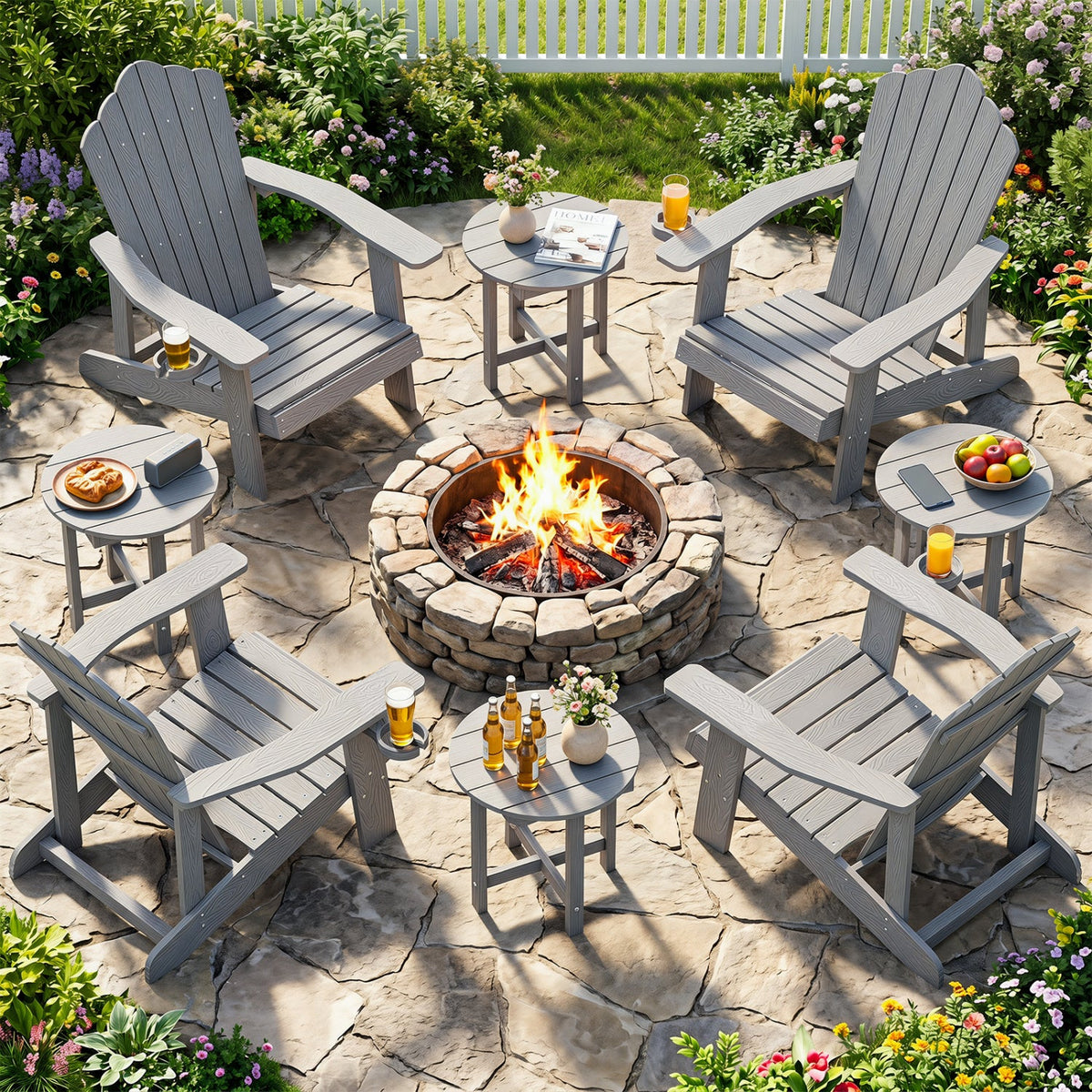 Adirondack Side Table 18x18 Weather-Resistant HIPS