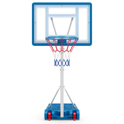 Adjustable Pool Basketball Hoop with Shatterproof Backboard