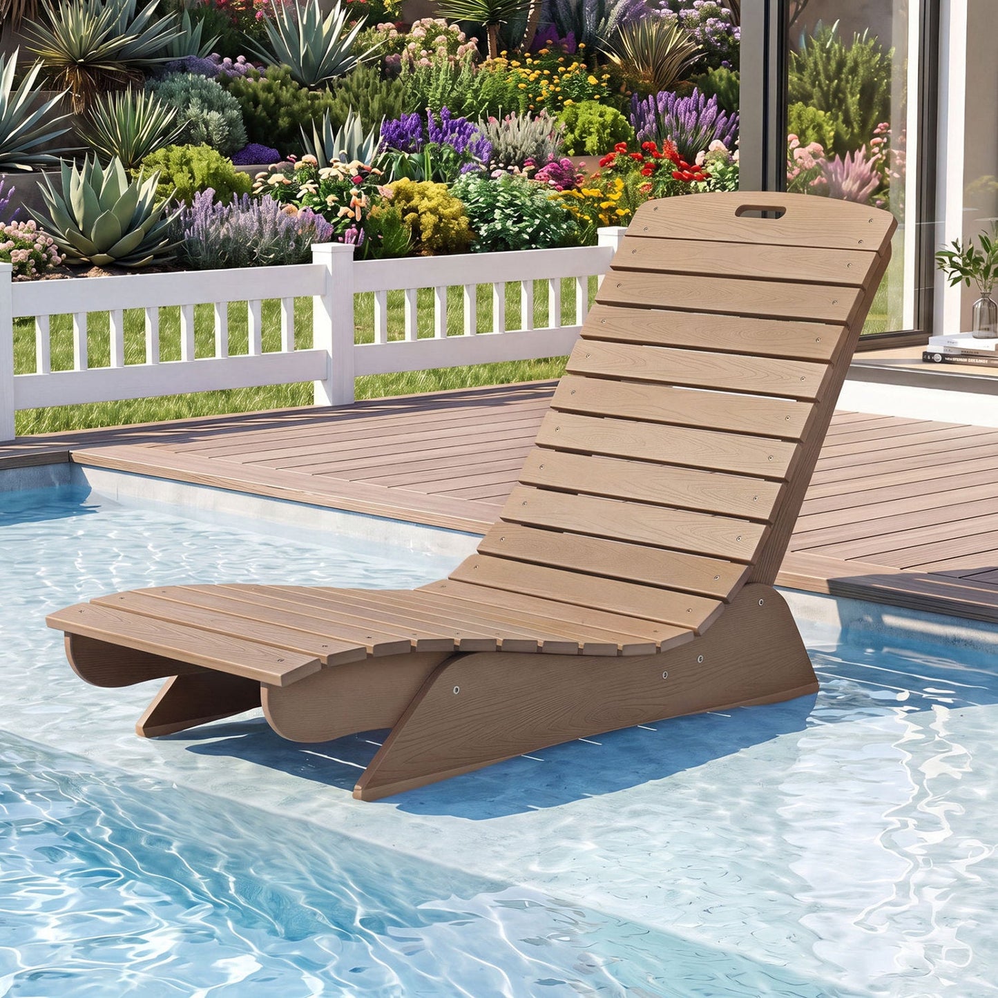 In-Pool Lounge Chair with Contoured Ergonomic Design