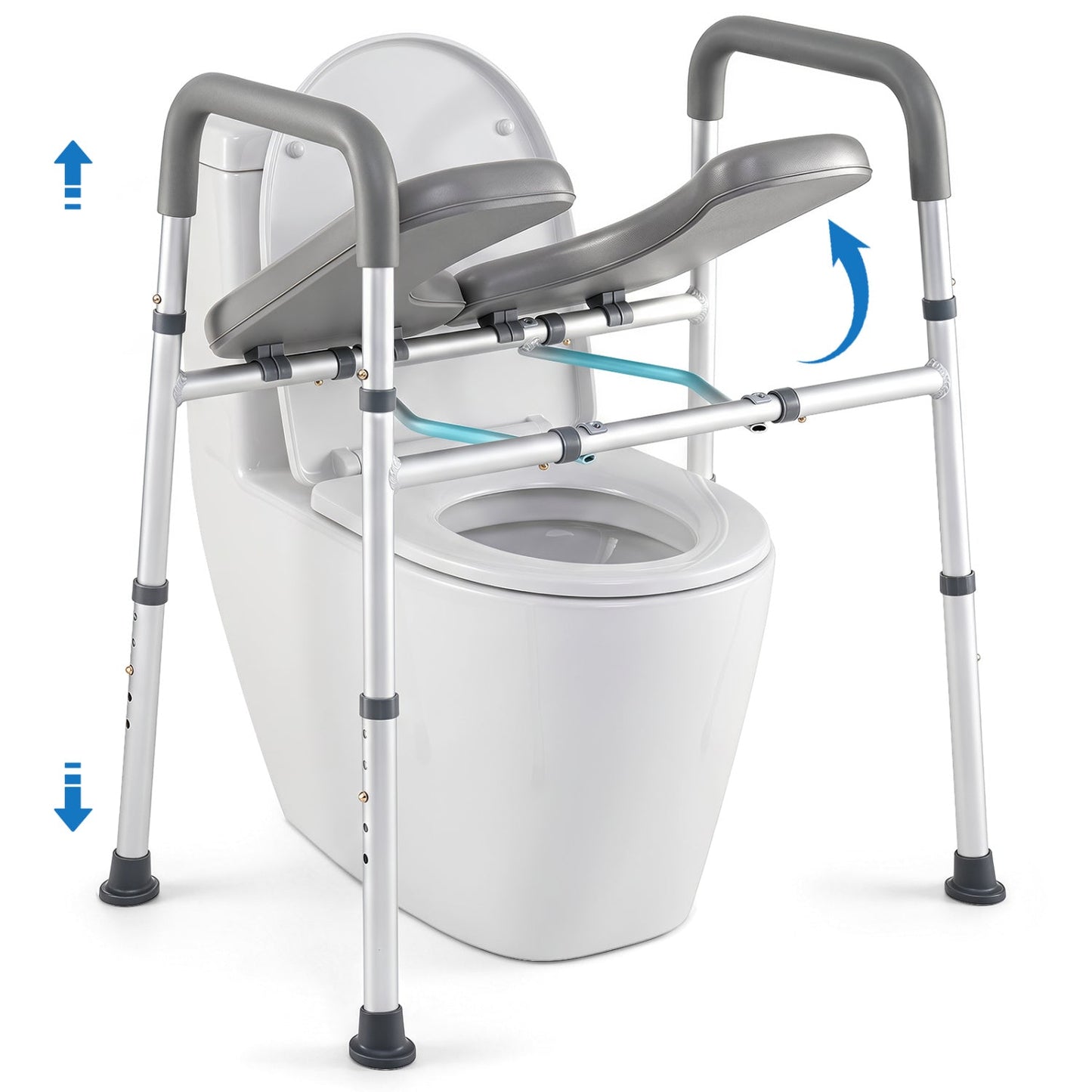 Raised Toilet Seat with Handles - 400 LBS Capacity