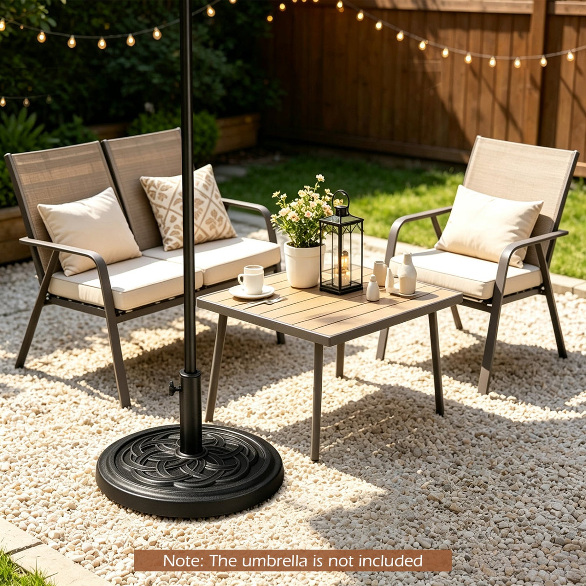 Round Umbrella Base 24 lbs with Adjustable Knob