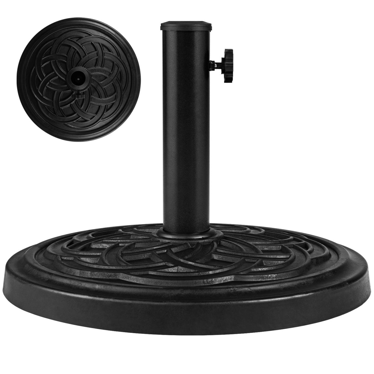 Round Umbrella Base 24 lbs with Adjustable Knob