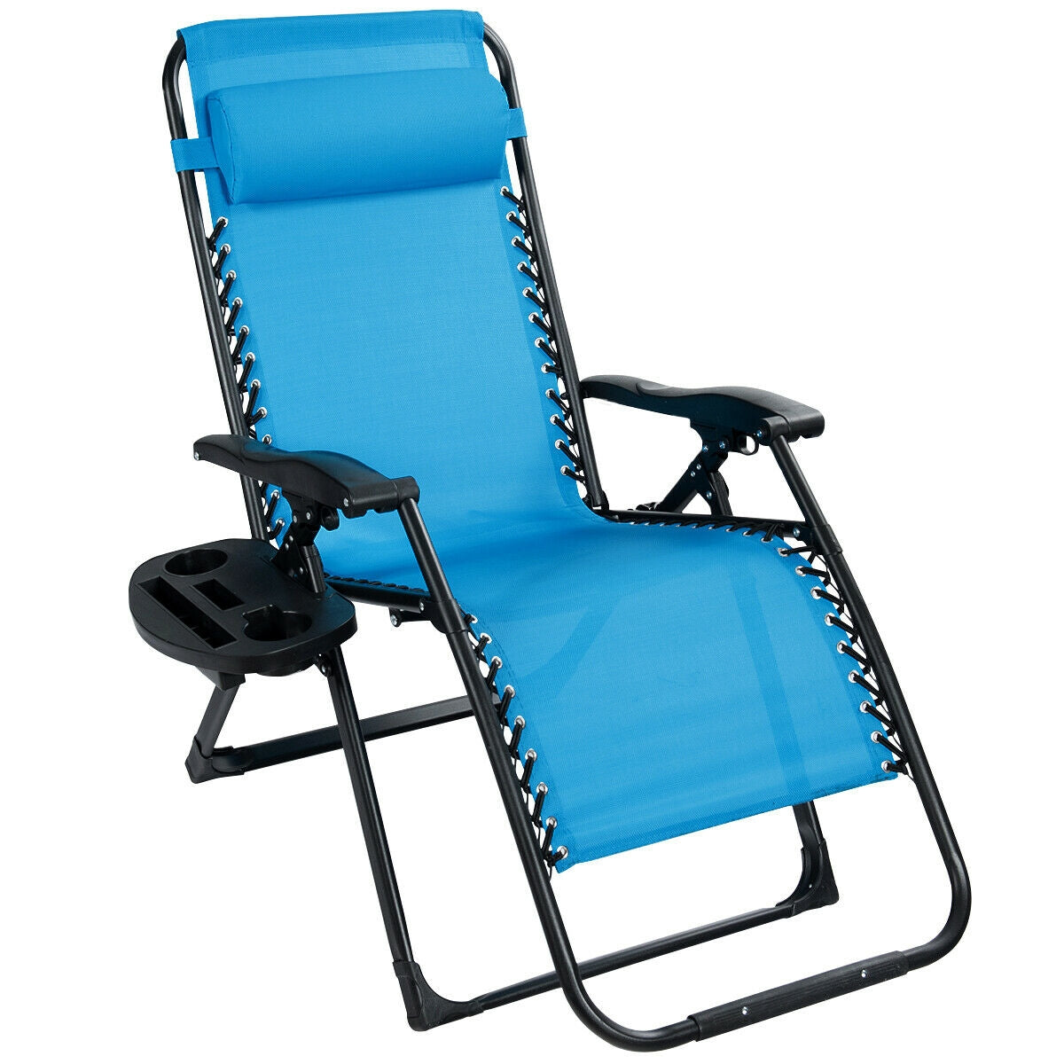 Oversized Zero Gravity Lounge Chair with Cup Holder - 500 lbs