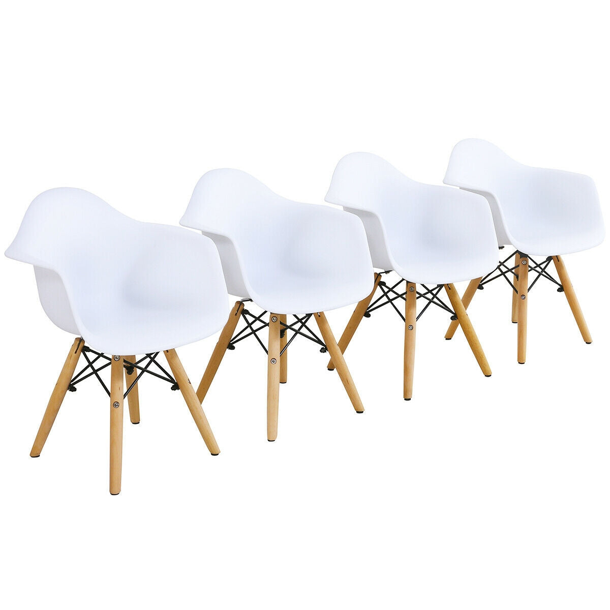 Kids Round Table and Chair Set - 5 Piece with 4 Chairs