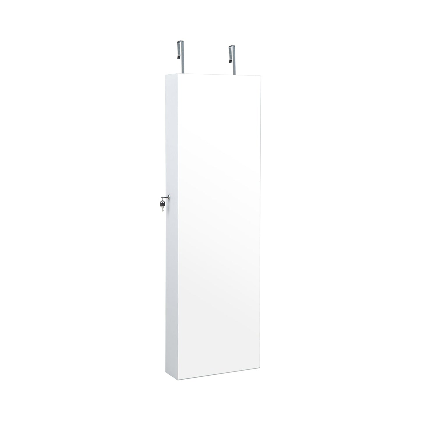 Wall Mounted Jewelry Cabinet with 3-Color Lights