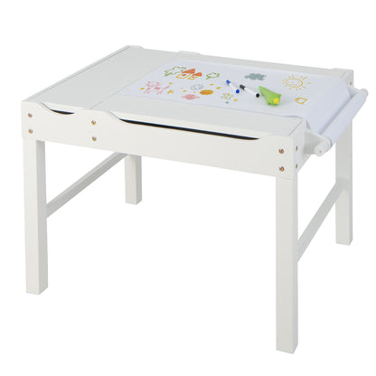 Kids Multi-Activity Play Table with Storage & Paper Roll